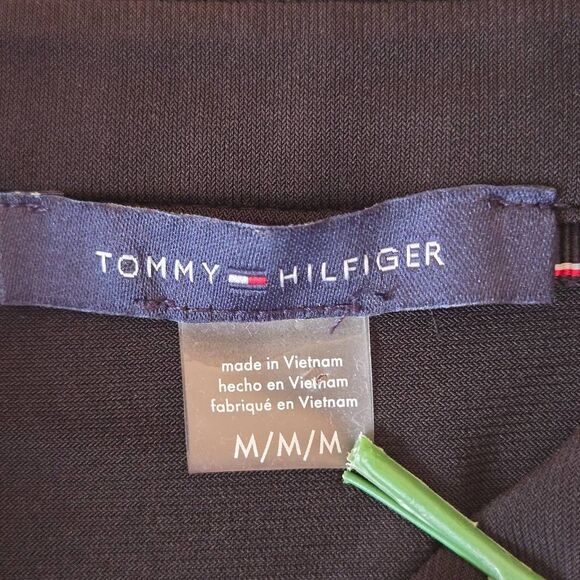 Tommy Hilfiger Womens Black Sleeveless Button Front Blouse Size Medium - Picture 2 of 9